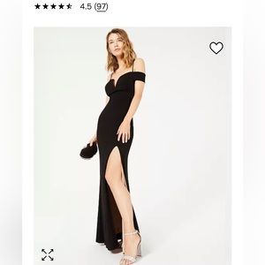 Macy’s City Studio Off the Shoulder Gown Size 1